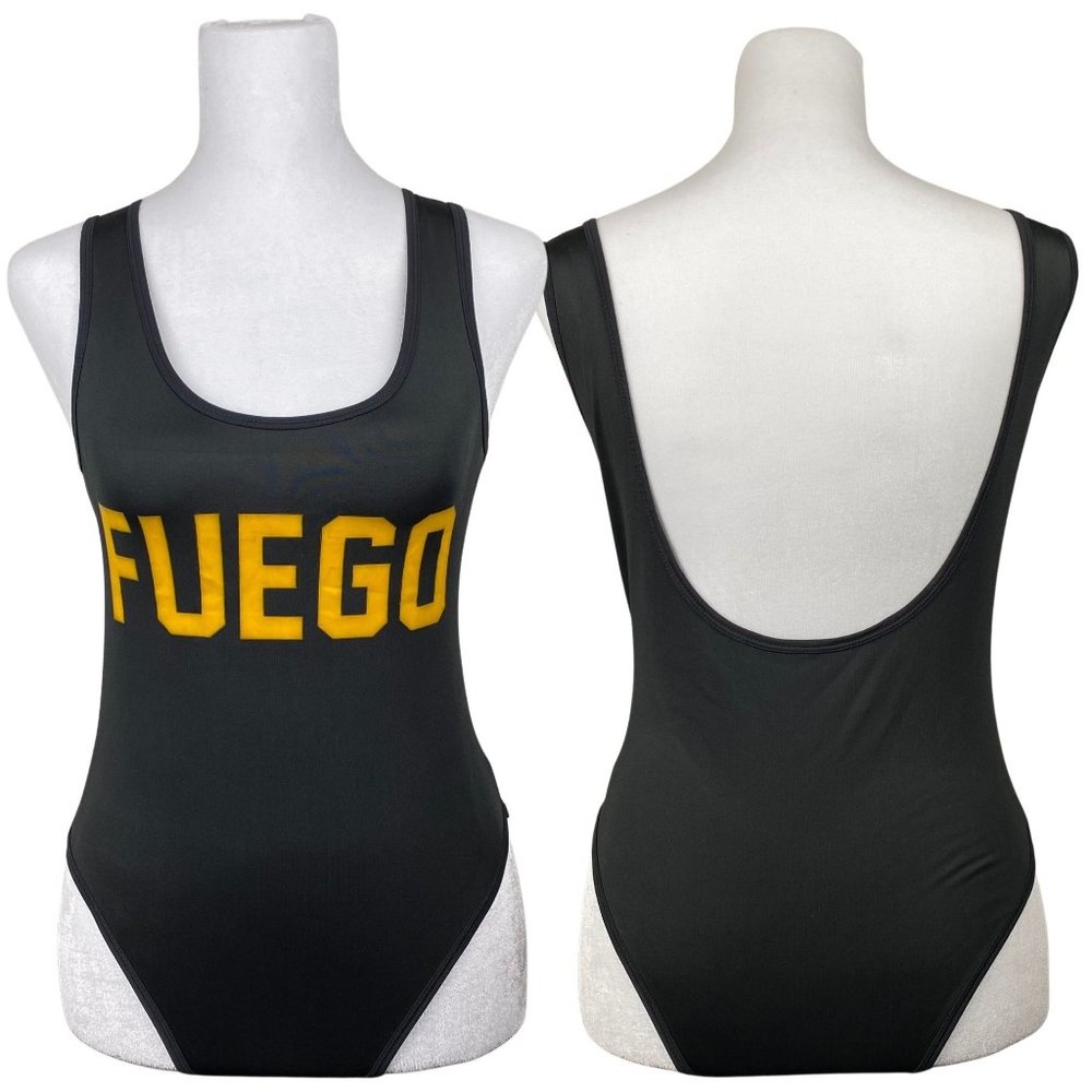 Black One Piece Cheeky Swimsuit | One Piece Black Women's Size Small